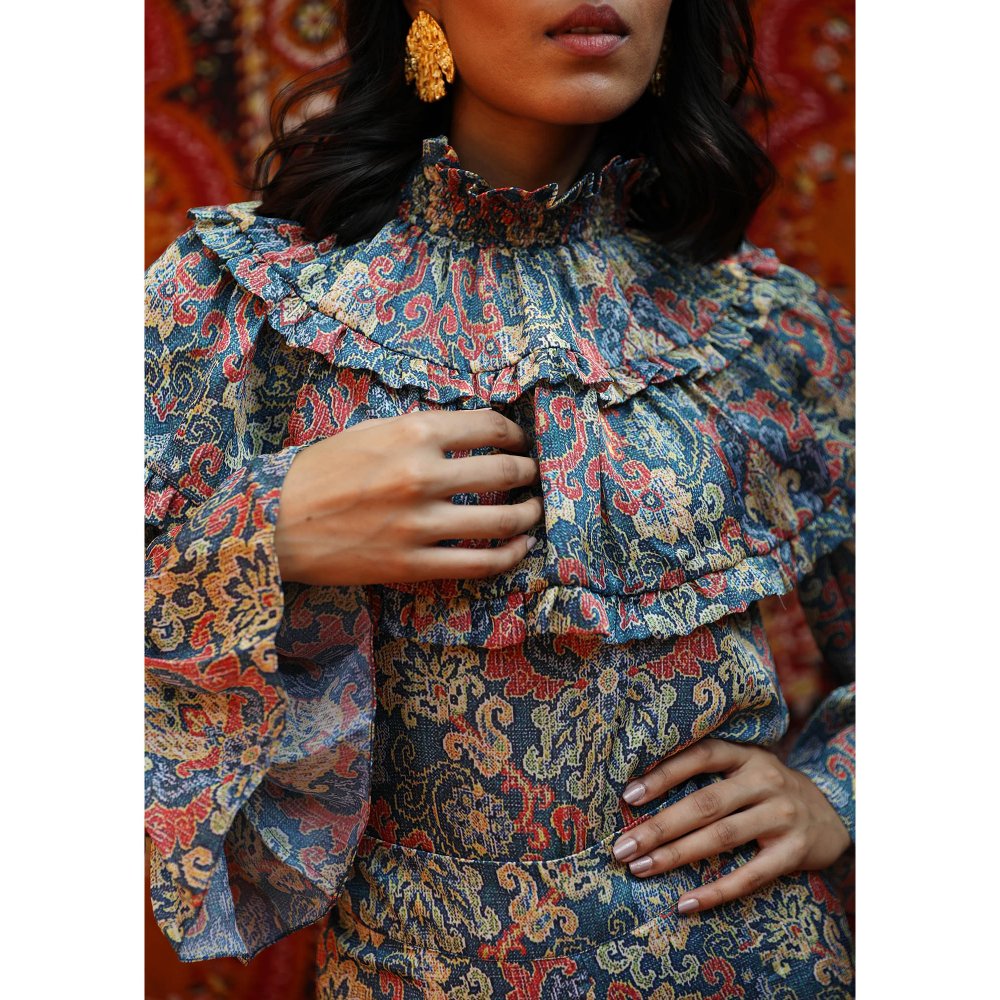 NORN Blue Atlas Gypsy Top & High Rise Pants