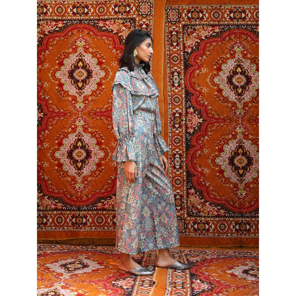 NORN Blue Atlas Gypsy Top & High Rise Pants