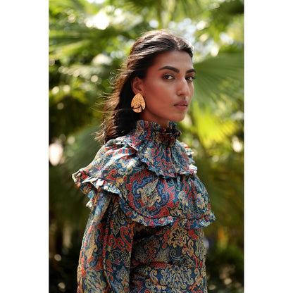 NORN Blue Atlas Gypsy Top & High Rise Pants