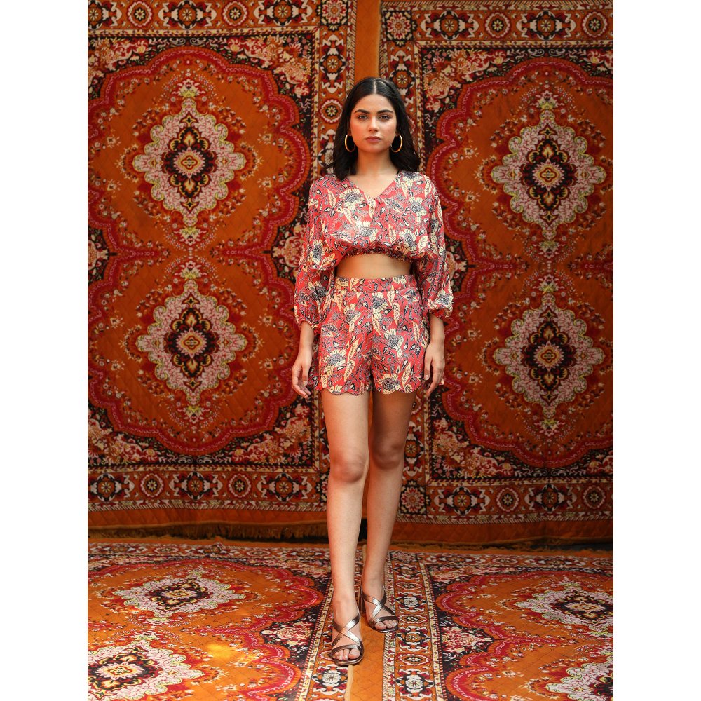 NORN Red Fez Rad Top & Shorts