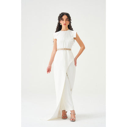 Notebook Women Ivory Rose Top with Pant Co-Ord's