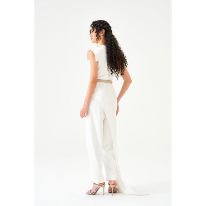 Notebook Women Ivory Rose Top with Pant Co-Ord's