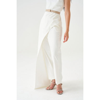 Notebook Women Ivory Rose Top with Pant Co-Ord's