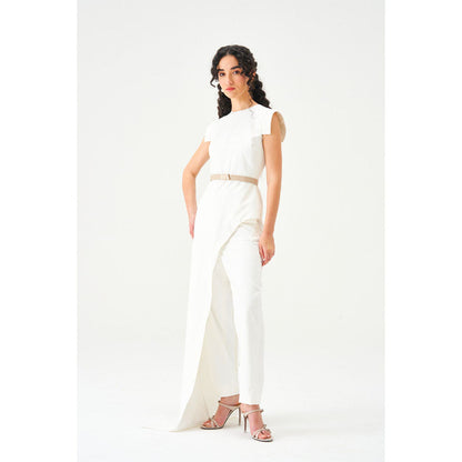 Notebook Women Ivory Rose Top with Pant Co-Ord's