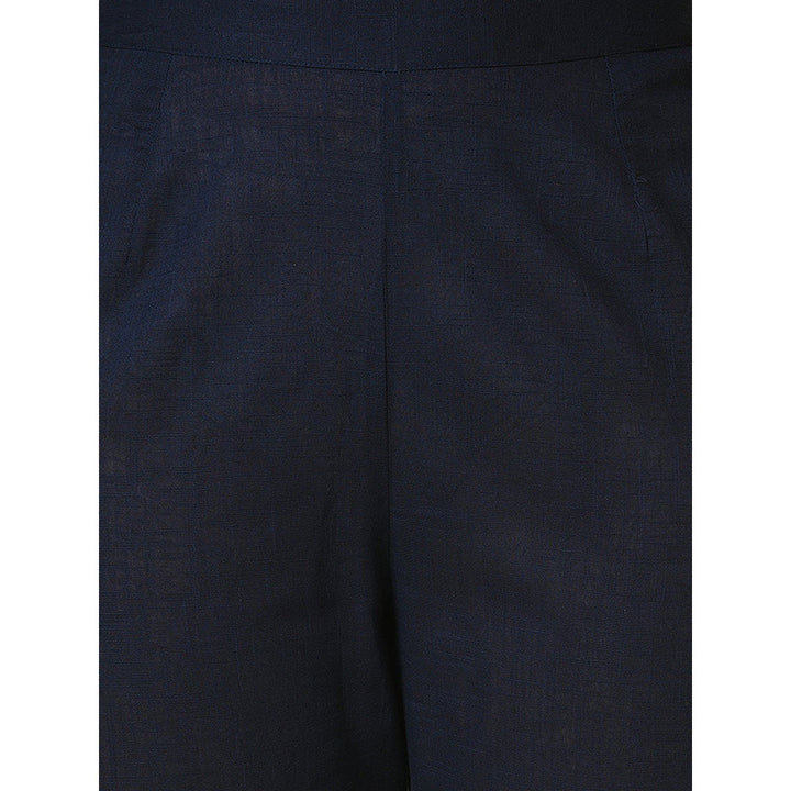 Nuhh Blue Night Holiday Cotton Kurta with Pant (Set of 3)