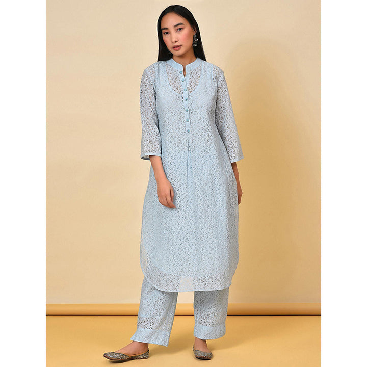 NUHH Iceberg Kurta And Pant (Set of 3)