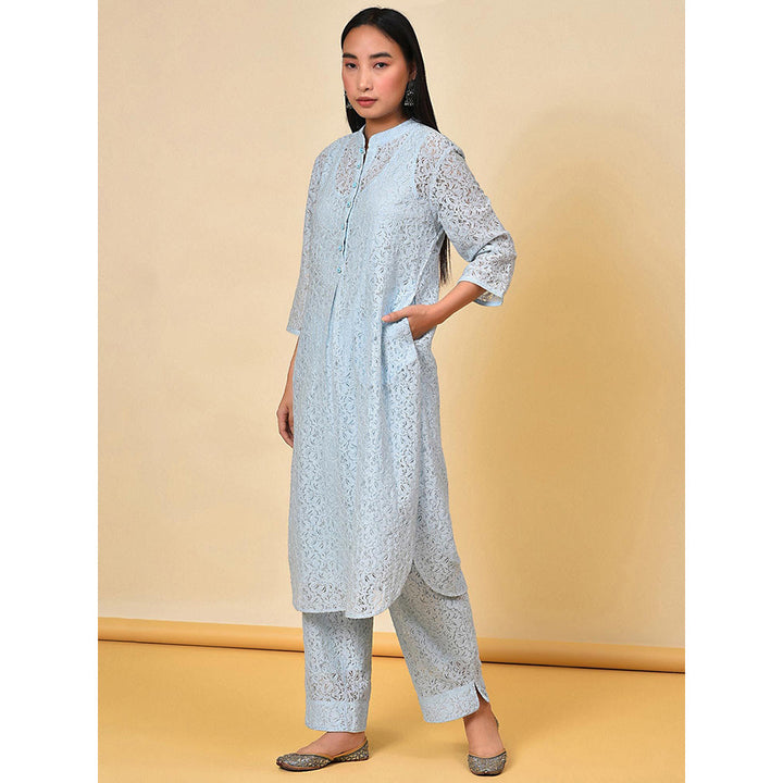 NUHH Iceberg Kurta And Pant (Set of 3)