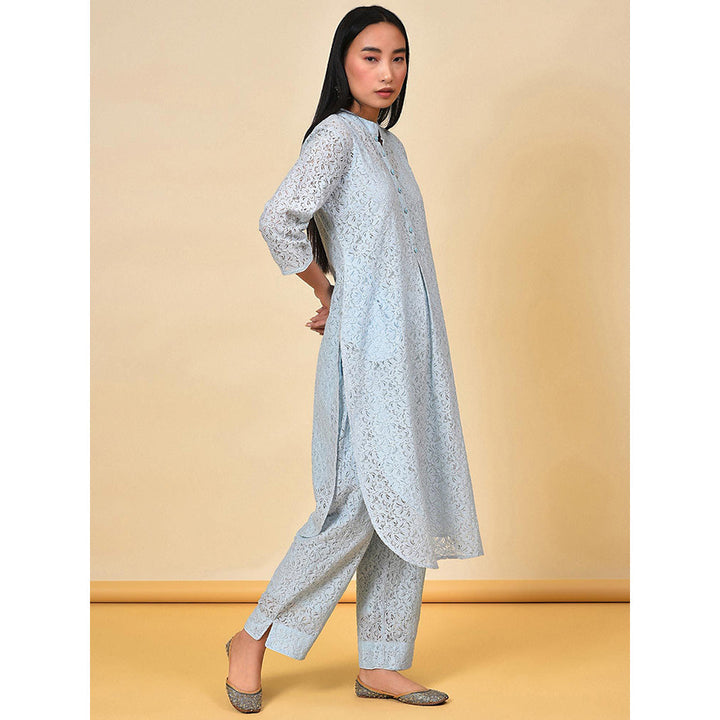 NUHH Iceberg Kurta And Pant (Set of 3)