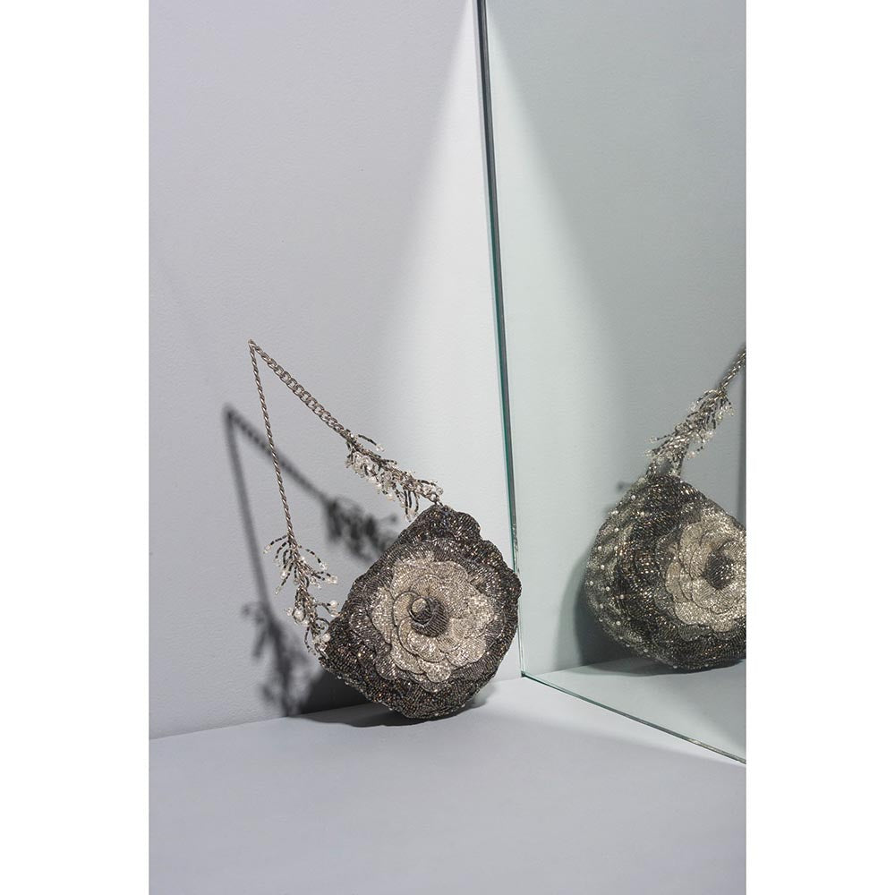 DOUX AMOUR Coco Mini Silver Handbag