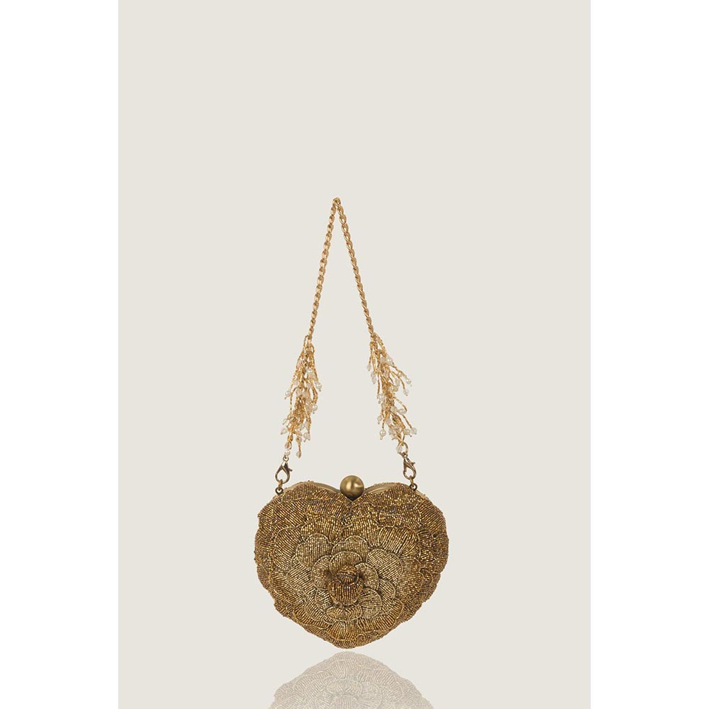 DOUX AMOUR Isa Gold Handbag
