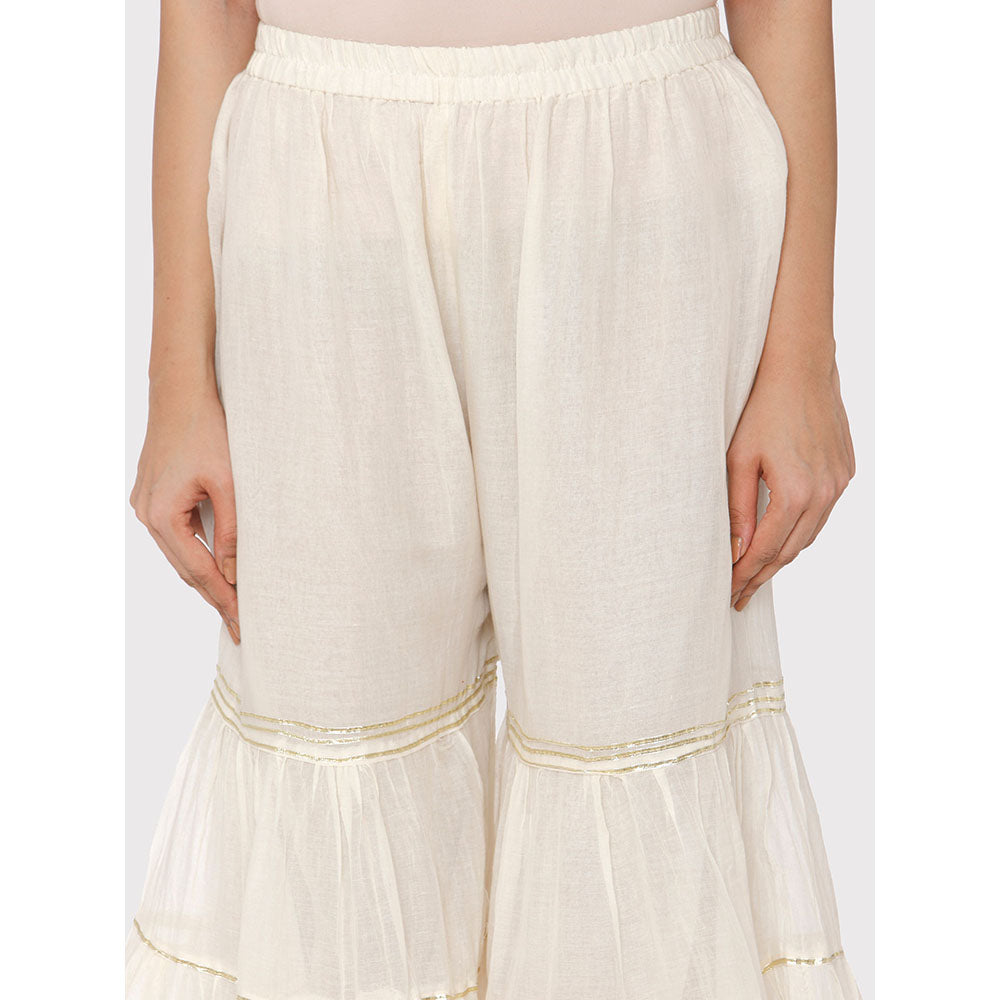 Gopi Vaid Mulmul Sharara With Gota Work - Customisable