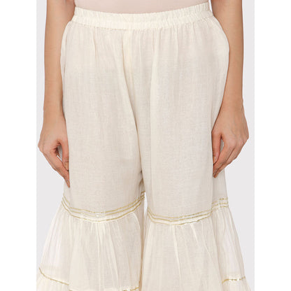 Gopi Vaid Mulmul Sharara With Gota Work - Customisable