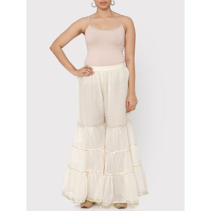 Gopi Vaid Mulmul Sharara With Gota Work - Customisable