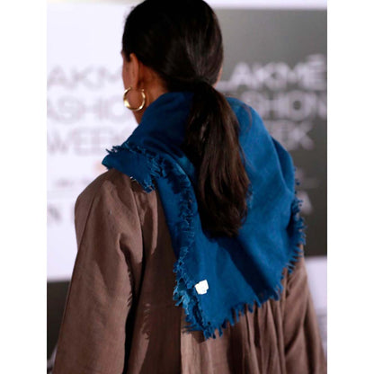 JAYATI GOENKA Blue Solid Scarf