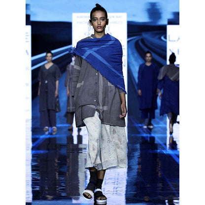 JAYATI GOENKA Blue Solid Scarf