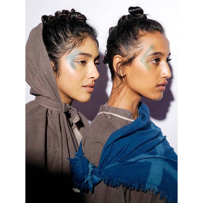 JAYATI GOENKA Blue Solid Scarf