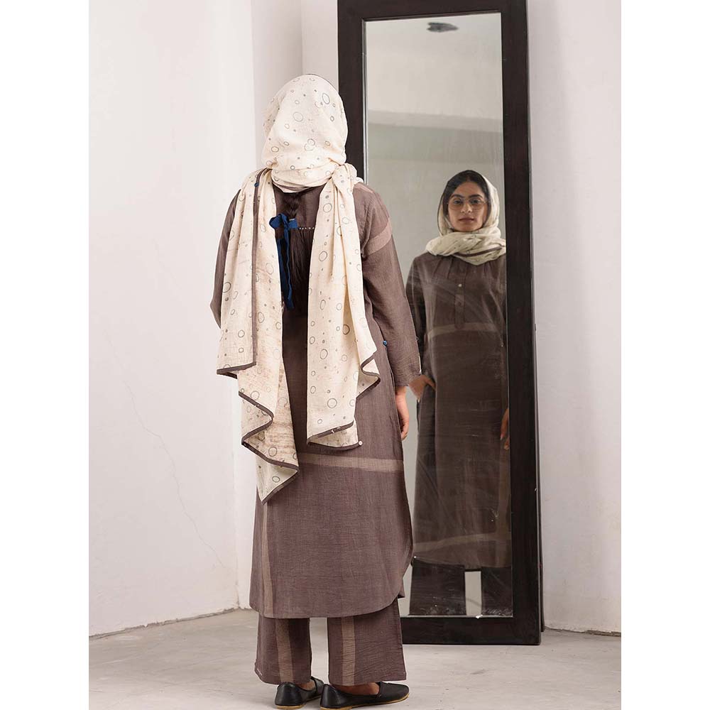 JAYATI GOENKA Beige Printed Stole