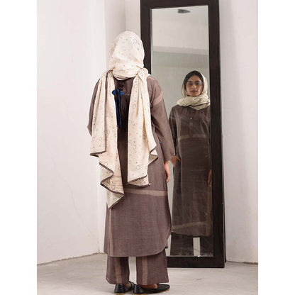 JAYATI GOENKA Beige Printed Stole