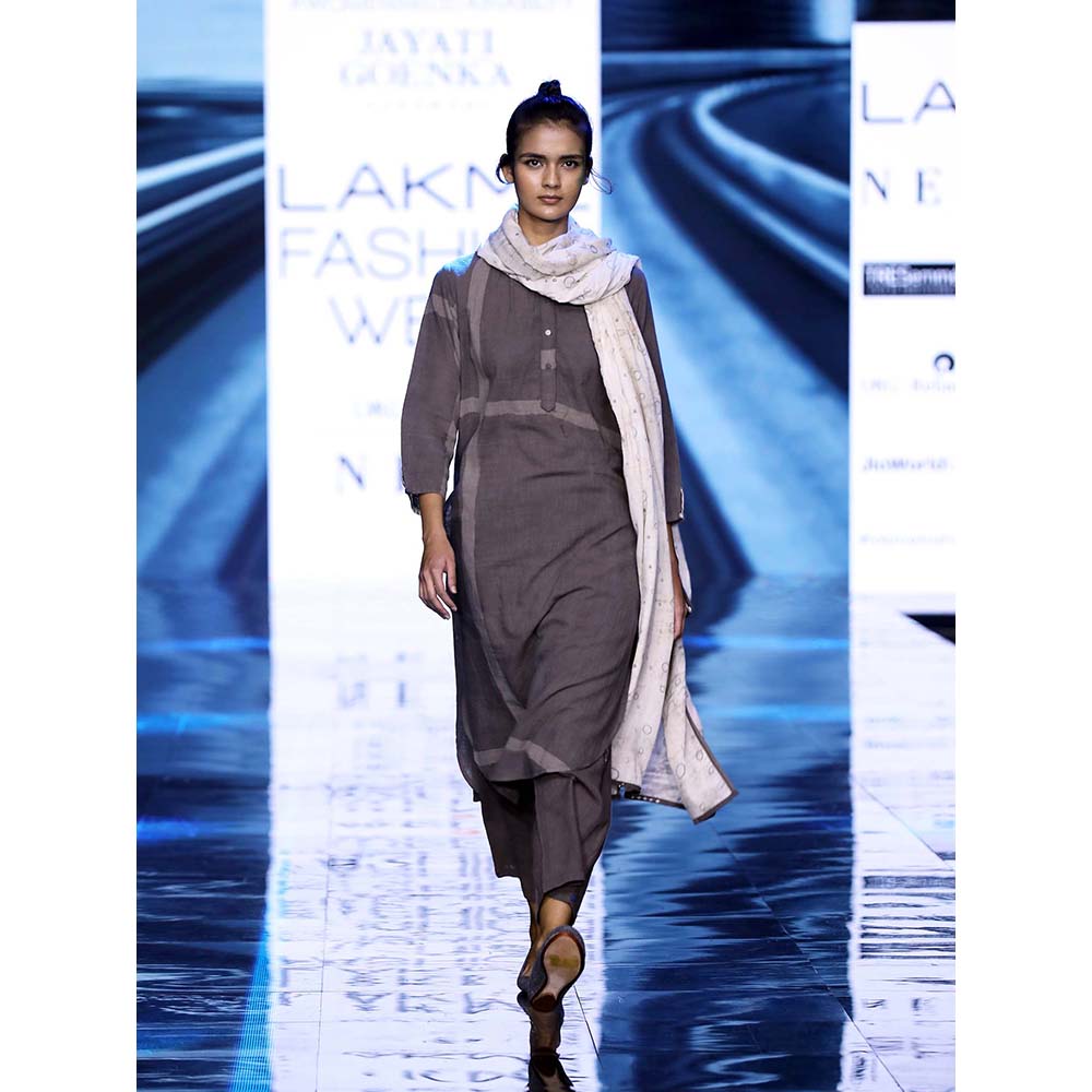 JAYATI GOENKA Beige Printed Stole