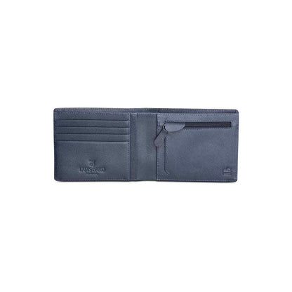 Lapis Bard Blue Stanford Bi-Fold Wallet With Coin Pouch