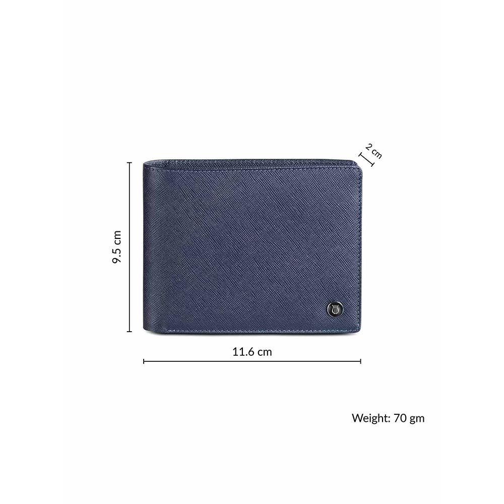 Lapis Bard Blue Stanford Bi-Fold Wallet With Coin Pouch