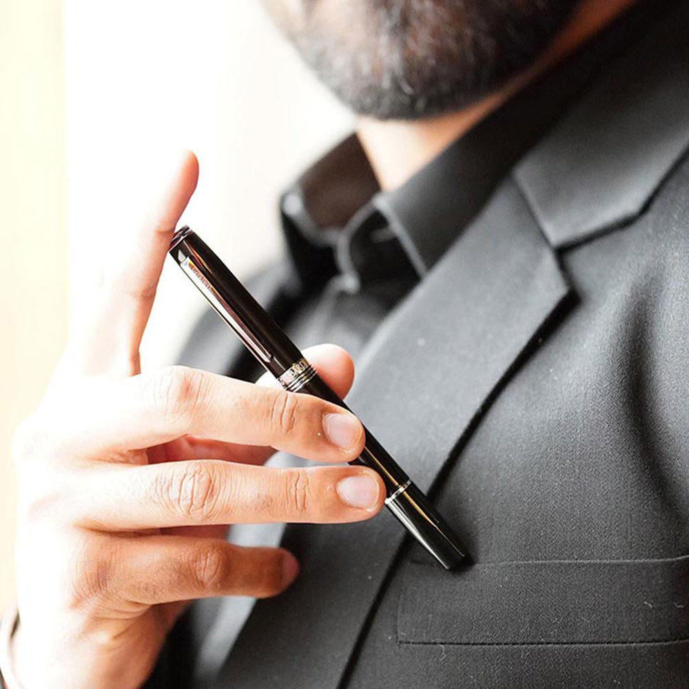 Lapis Bard Black Contemporary Rollerball Pen