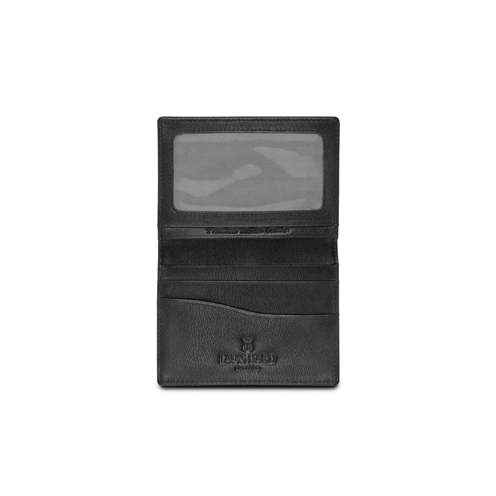 Lapis Bard Black Belgravia Credit Card Holder With ID Slot