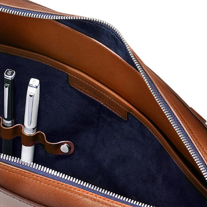 Lapis Bard Ducorium Spencer 14-inch Slim Laptop Business Bag Cognac
