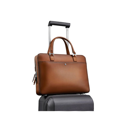 Lapis Bard Ducorium Spencer 14-inch Slim Laptop Business Bag Cognac