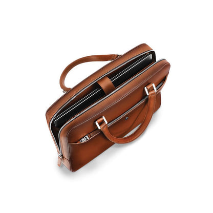 Lapis Bard Ducorium Spencer 14-inch Slim Laptop Business Bag Cognac
