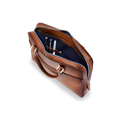 Lapis Bard Ducorium Spencer 14-inch Slim Laptop Business Bag Cognac