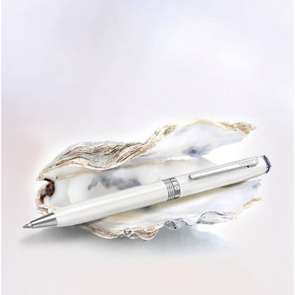 Lapis Bard Contemporary Ballpoint Pen - Pearl with Chrome Trim
