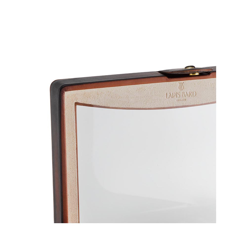 Lapis Bard Hemingway Dual-Tone Pen Chest with Pelxiglass Top (20 Pen Capacity) - Cognac