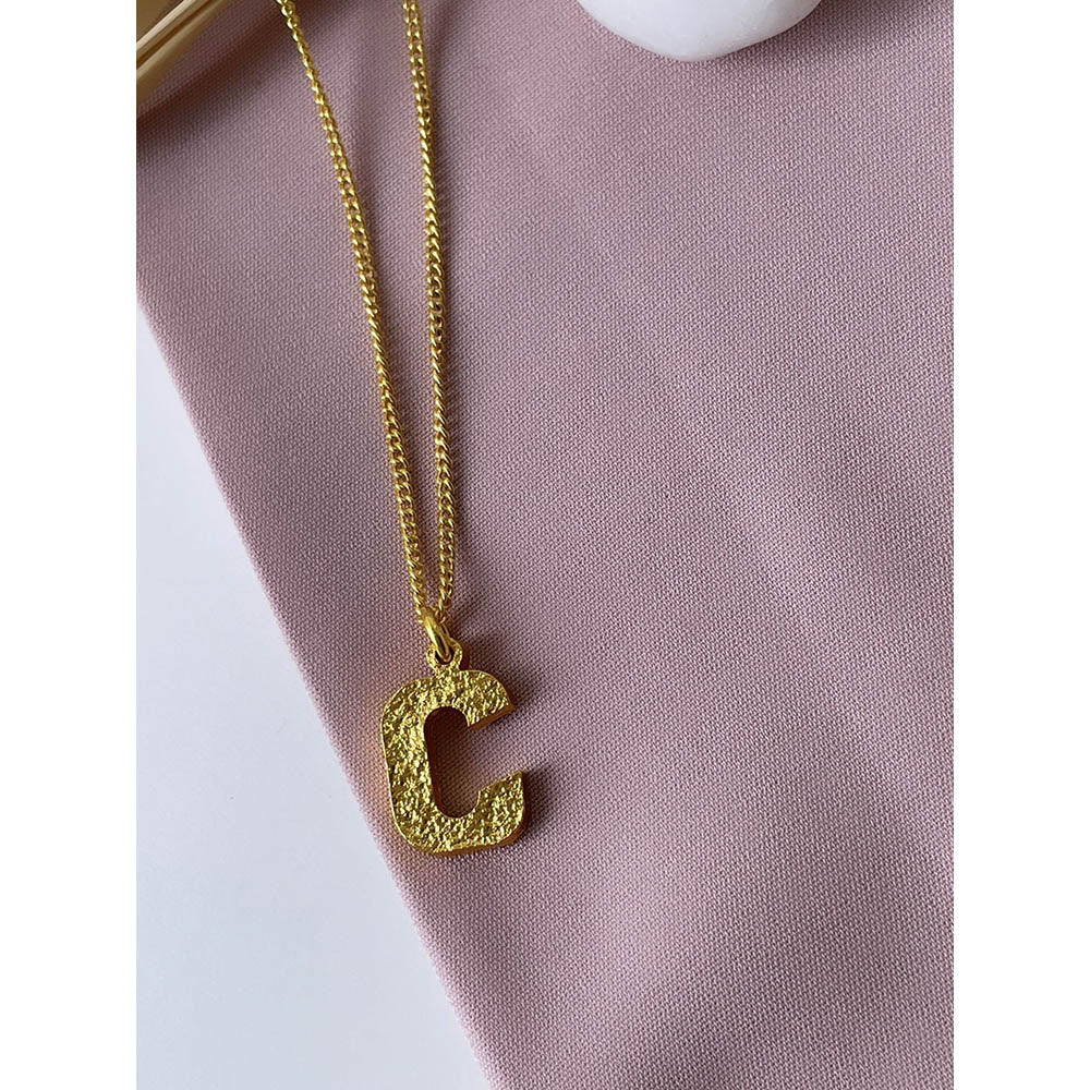 MNSH Minimalistic Initial C Necklace