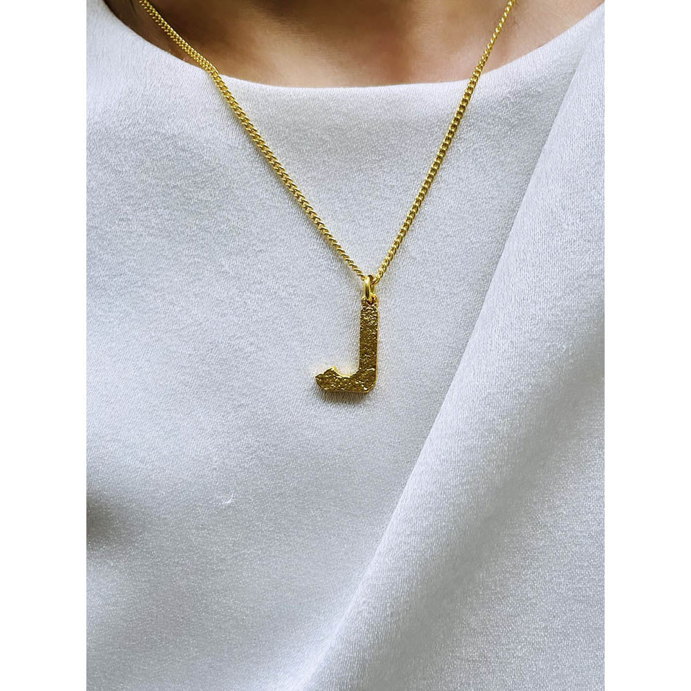 MNSH Minimalistic Initial J Necklace