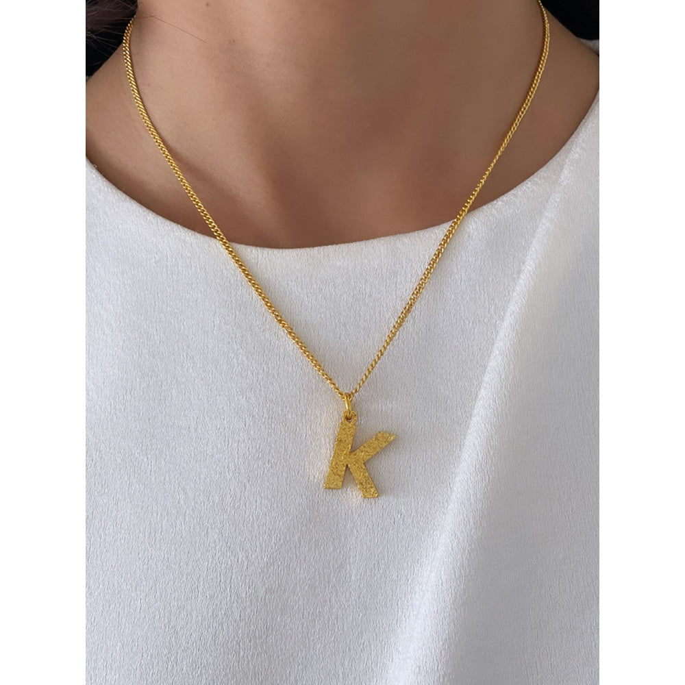 MNSH Minimalistic Initial K Necklace