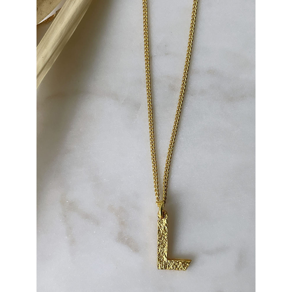 MNSH Minimalistic Initial L Necklace