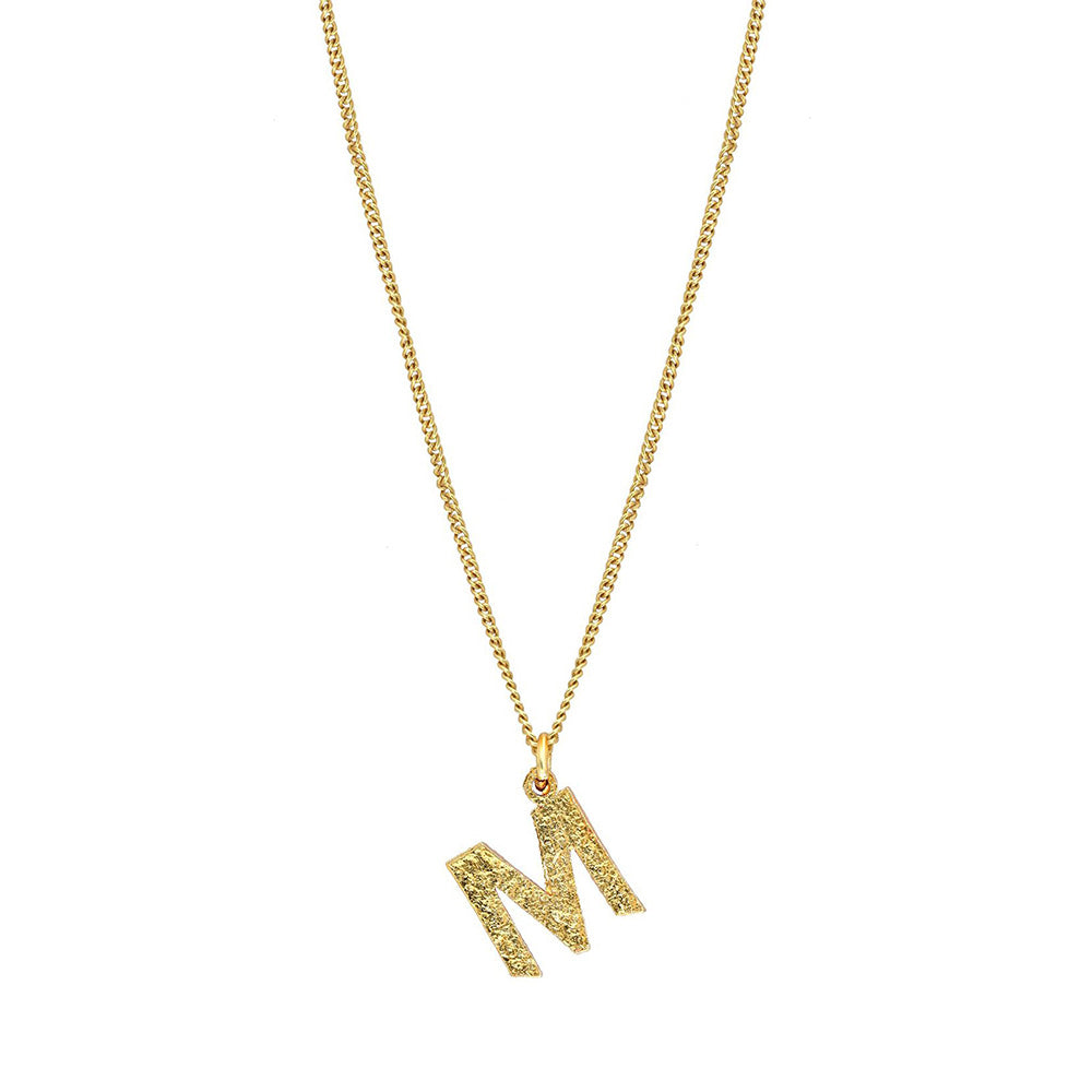 MNSH Minimalistic Initial M Necklace