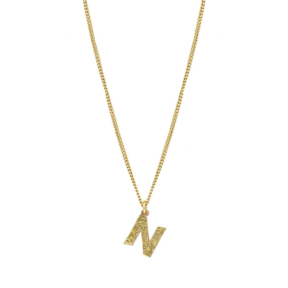 MNSH Minimalistic Initial N Necklace