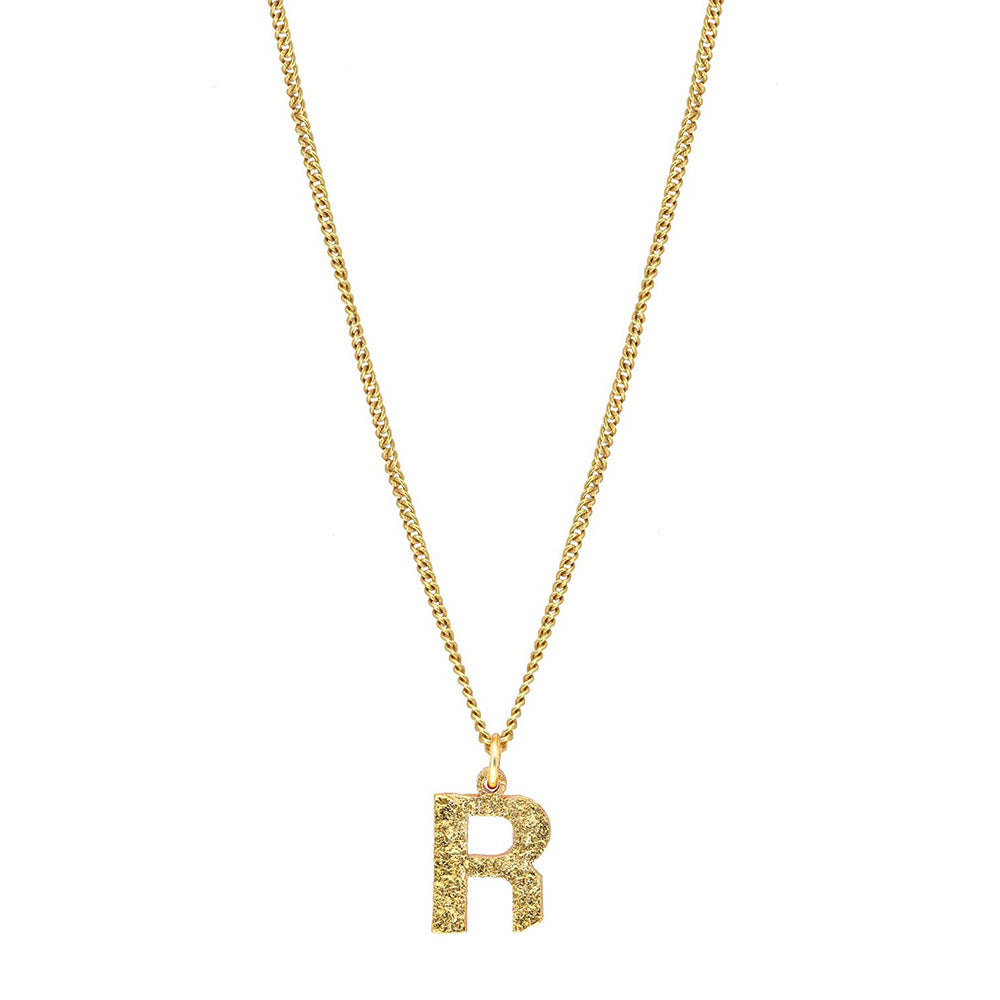 MNSH Minimalistic Initial R Necklace