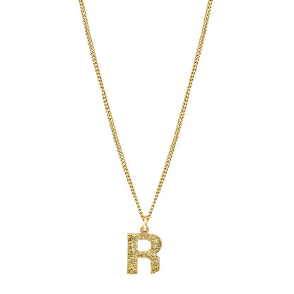 MNSH Minimalistic Initial R Necklace