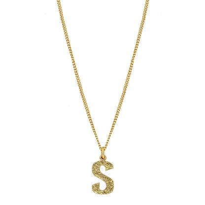 MNSH Minimalistic Initial S Necklace