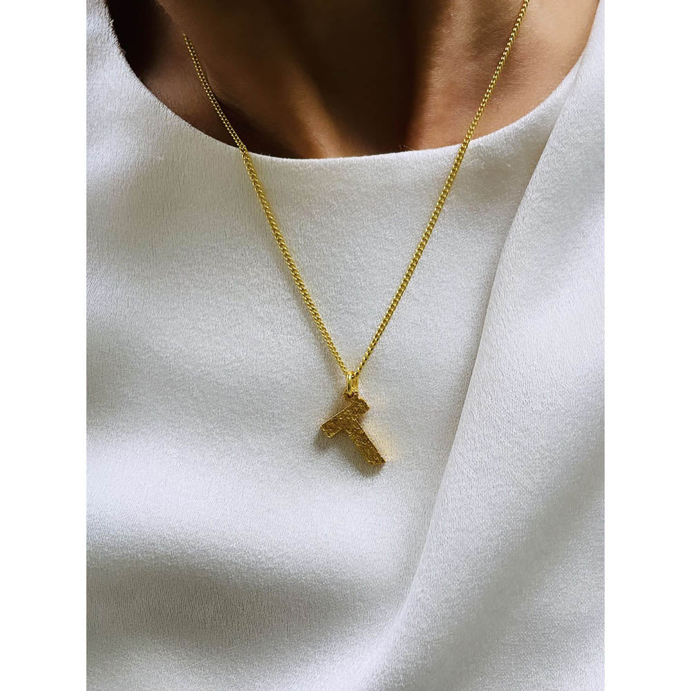 MNSH Minimalistic Initial T Necklace