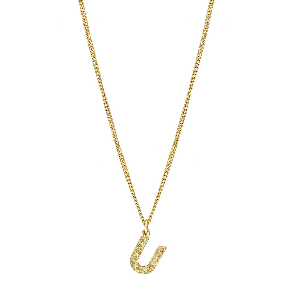 MNSH Minimalistic Initial U Necklace