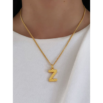 MNSH Minimalistic Initial Z Necklace