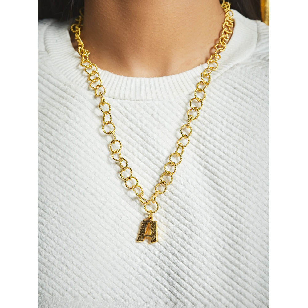 MNSH Signature Initial A Necklace