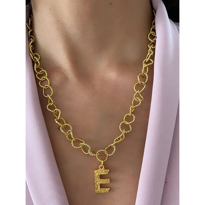 MNSH Signature Initial E Necklace