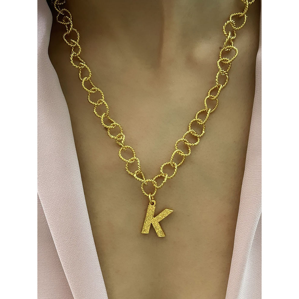 MNSH Signature Initial K Necklace
