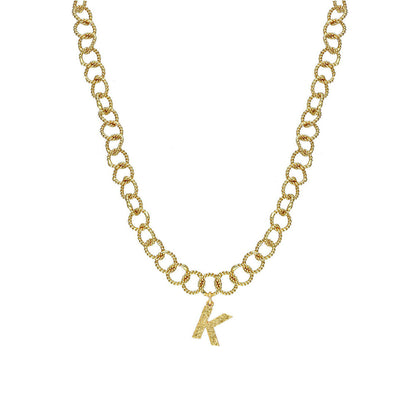 MNSH Signature Initial K Necklace