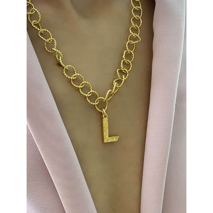 MNSH Signature Initial L Necklace